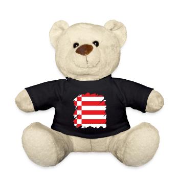Bremen Flag Bremen Flag - Teddy Bear - black - Front