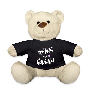 Ma fille, ma bataille! - Nounours - noir - Devant