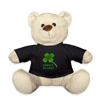 always be lucky - Teddy Bear - black - Front