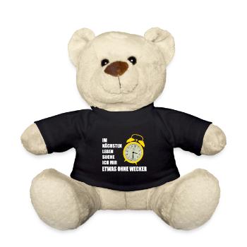 etwas ohne Wecker - Teddy - Schwarz - Vorne
