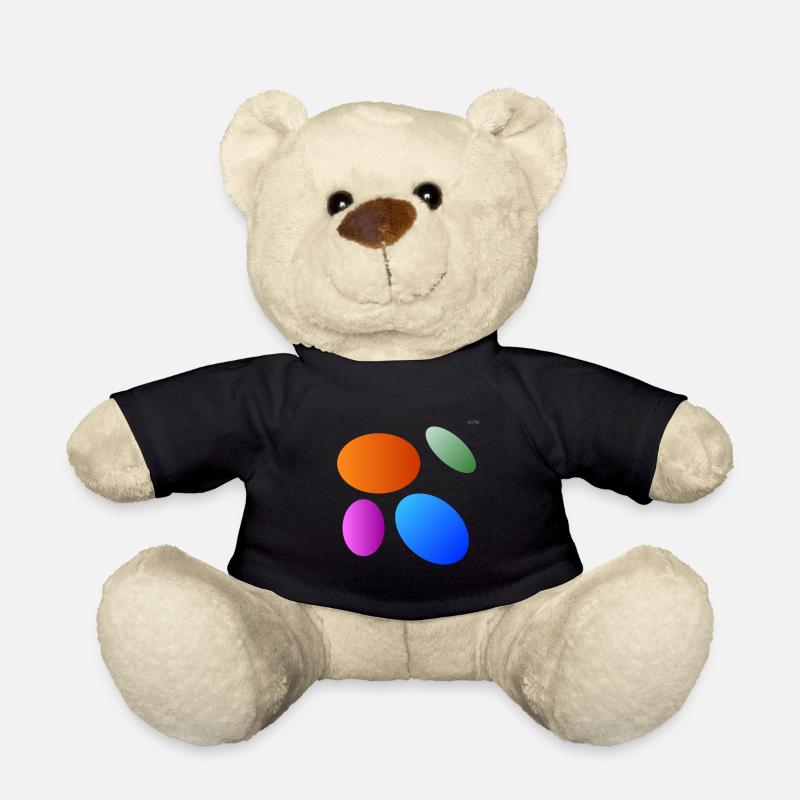 Circles - ellipses #4 - playing with geometry - Teddy Bear - black