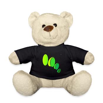 Ellipses #5 - playing with geometry - Teddy Bear - black - Front