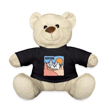 Natur Montana Mountain Design für stolze Montaner - Teddy - Schwarz - Vorne