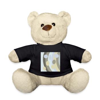 Style rétro boho intemporel et élégant abstrait - Nounours - noir - Devant