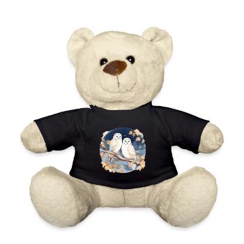Schleiereule Eulen für einen Eulen Fan - Teddy - Schwarz - Vorne