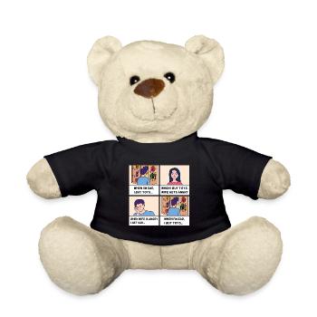 Vatertag Comic Design - Teddy - Schwarz - Vorne