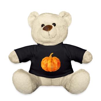 Polygon-Herbstkürbis: Geometrische Herbstschönheit - Teddy - Schwarz - Vorne