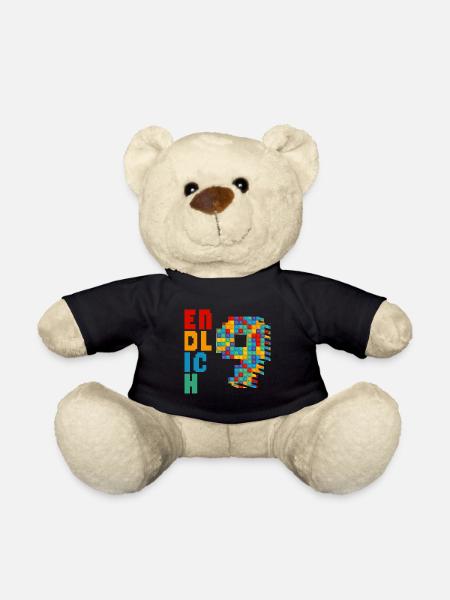 Endlich 9 Baustein - Teddy - Schwarz