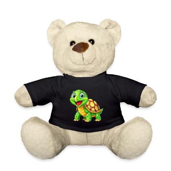 Mega süße Schildkröte - Teddy - Schwarz - Vorne