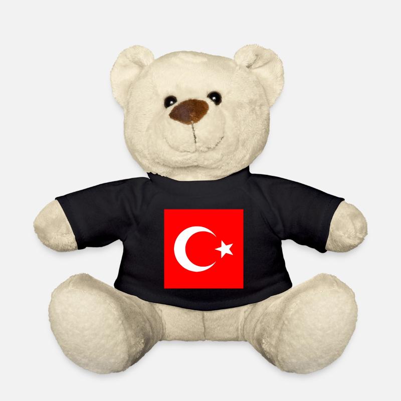 Turquie - Drapeau turc - Nounours - noir