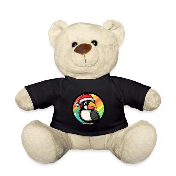 Toucan Bird Christmas Animal - Teddy Bear - black - Front