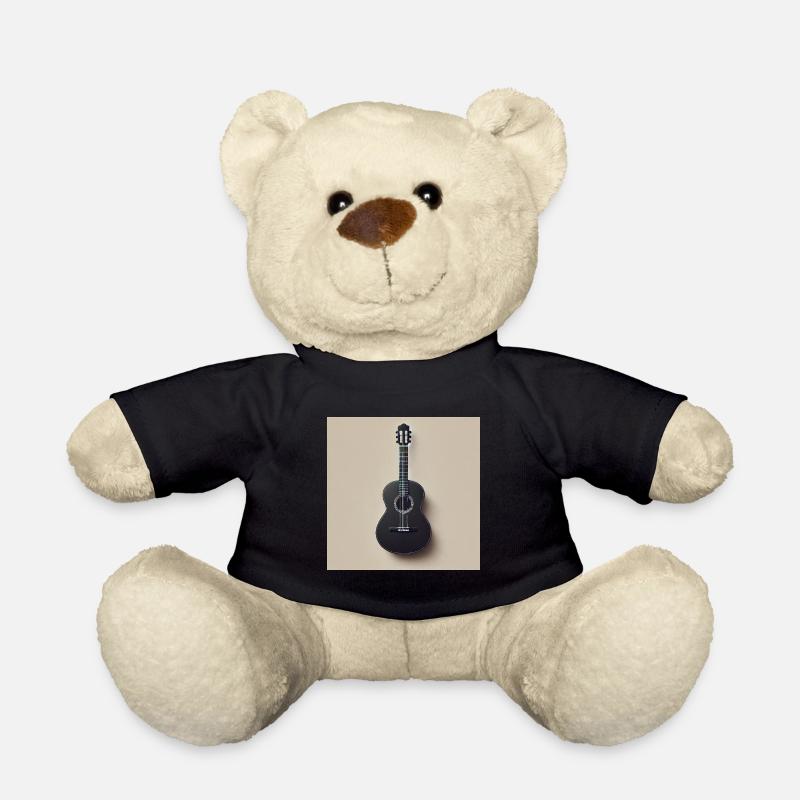 Schwarze Gitarre mit minimalistischen Design - Teddy - Schwarz