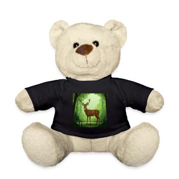 Hirsch - Naturschutz - Wald - Teddy - Schwarz - Vorne