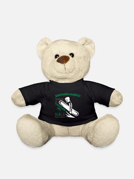 Le snowboard est plus cool que le ski - Nounours - noir