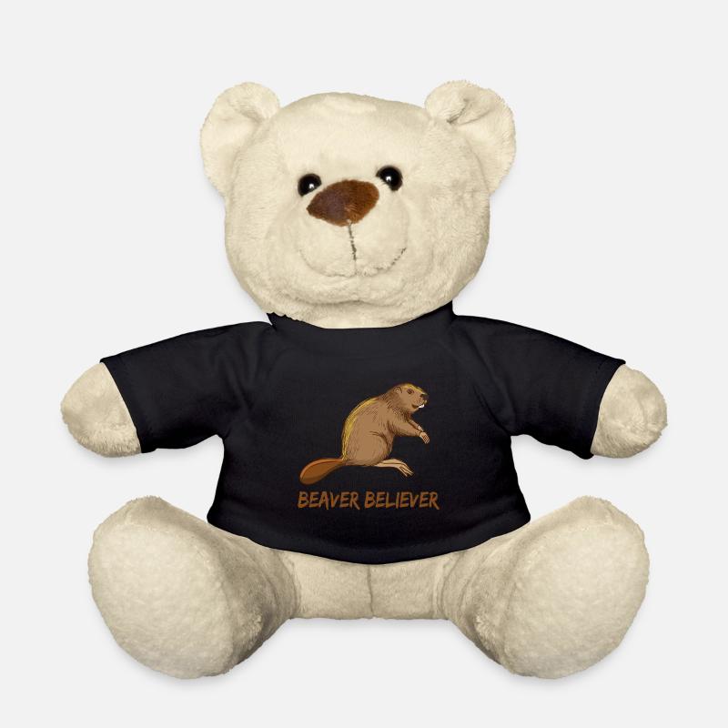 Niedlicher Biber - Teddy - Schwarz