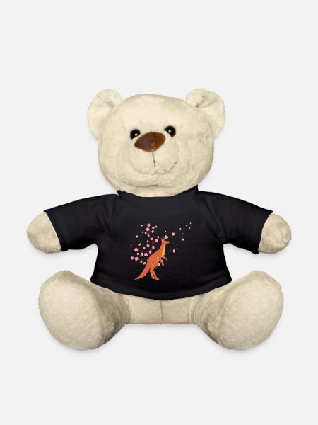 Kirschblüte Känguru Japanische Sakura Blume - Teddy - Schwarz