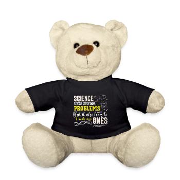 La science aime résoudre les problèmes Drôle - Nounours - noir - Devant