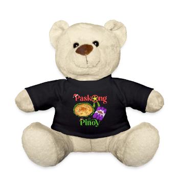 Paskong Pinoy Weihnachtsdesign für Filipinos - Teddy - Schwarz - Vorne