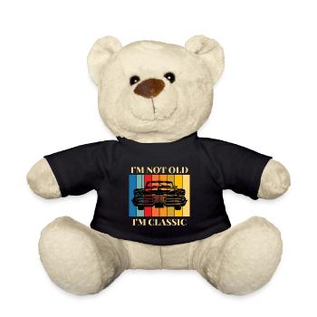I'm not old, I'm a classic car - Teddy Bear - black - Front