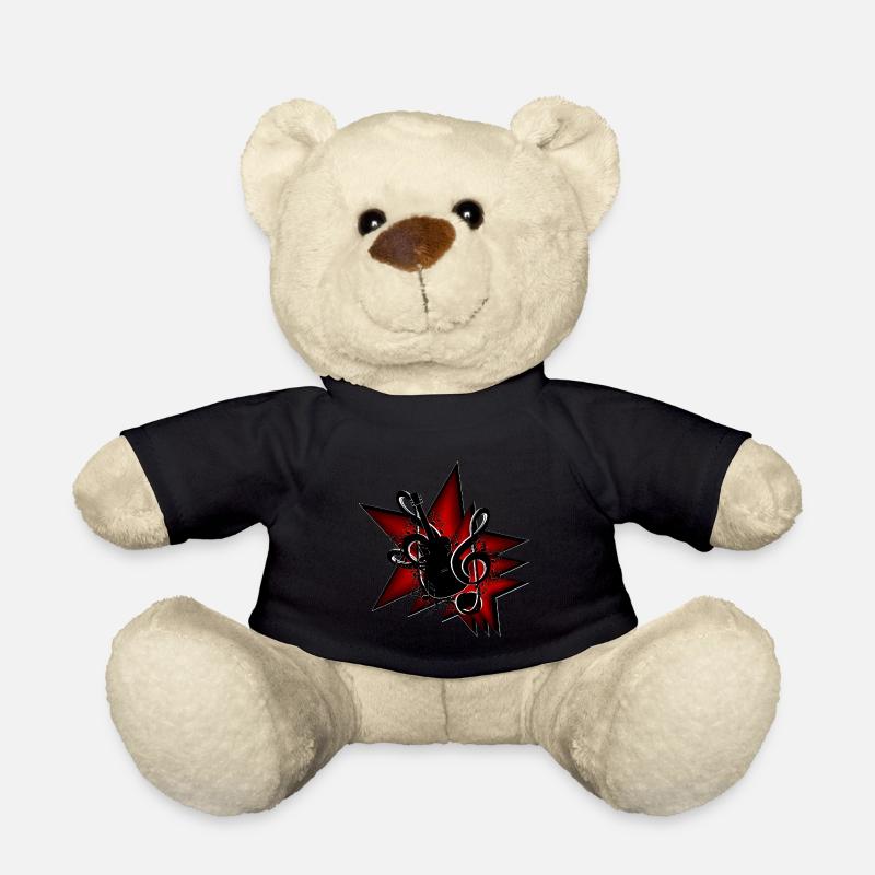 Sterne Gitarre Notenschlüssel - Teddy - Schwarz