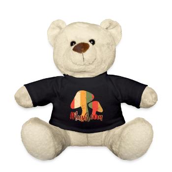 Mushroom Vintage Distressed - Teddy - Schwarz - Vorne