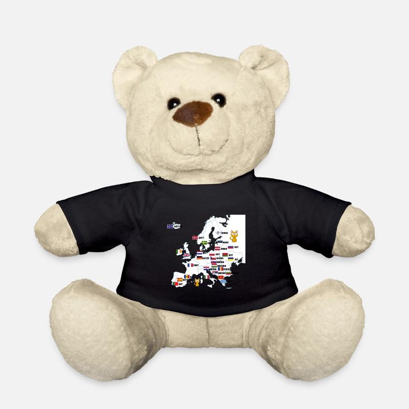 Katzen Karte Name von Katzen - Teddy - Schwarz