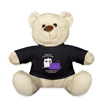 Work Video Chats Design for Proud Pinoys - Teddy Bear - black - Front