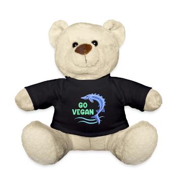 Design inquiétant pour les fiers végétaliens - Nounours - noir - Devant