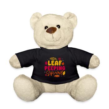 Leaf Peeping Squad Autumn Leaf Peeper - Teddy Bear - black - Front