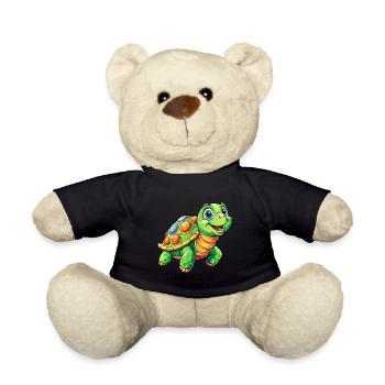 Mega süße Schildkröte - Teddy - Schwarz - Vorne