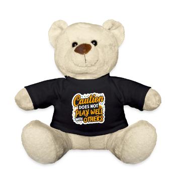 Caution Does Not Play Well With Others 96 - Teddy - Schwarz - Vorne