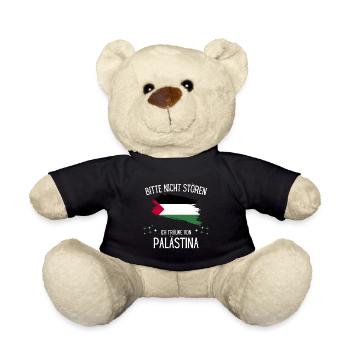 Bitte Nicht Stören Ich Träume Von Palästina - Teddy - Schwarz - Vorne