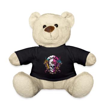Koch Skull Skeleton Chef Crest - Teddy Bear - black - Front