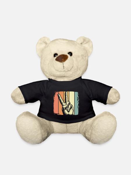Frieden - Teddy - Schwarz