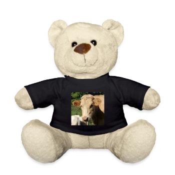 Cow Poster - Teddy Bear - black - Front