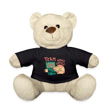 Team Home Office Cat - Teddy Bear - black - Front