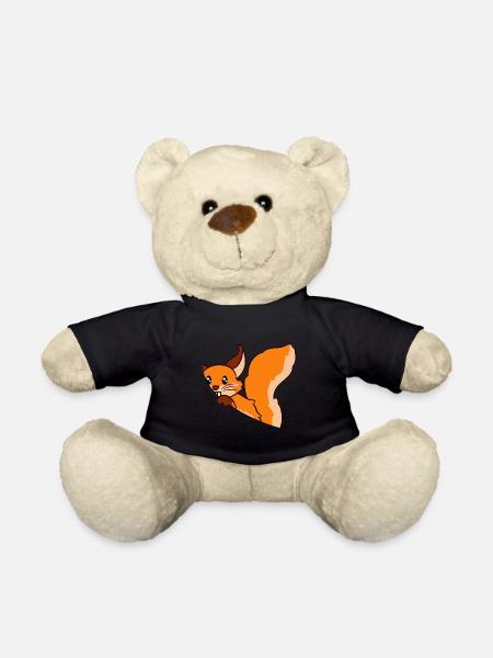 Süßes Eichhörnchen Geschenk Squirrel - Teddy - Schwarz