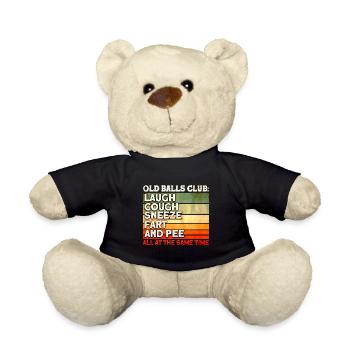 40. Geburtstag Alte Bälle Club Alter Mann - Teddy - Schwarz - Vorne