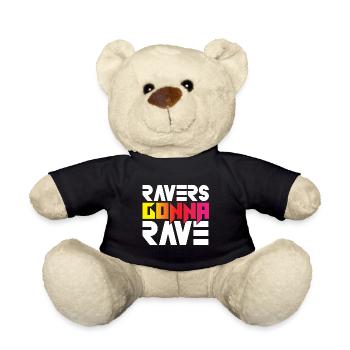 Ravers Gonna Rave - Nounours - noir - Devant