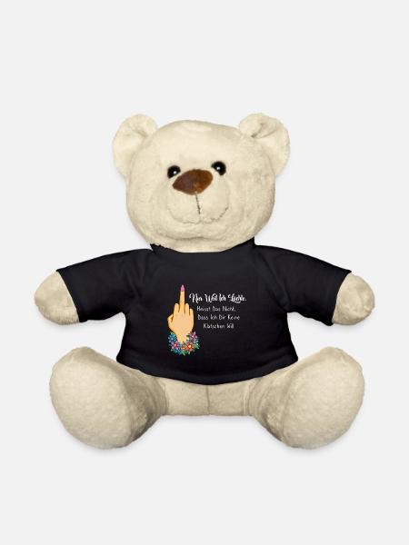 Nur weil ich lächle heißt nicht keine klatschen - Teddy - Schwarz