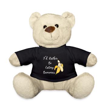 Lustiges Zitat „Bananen mit exotischen Früchten“ - Teddy - Schwarz - Vorne