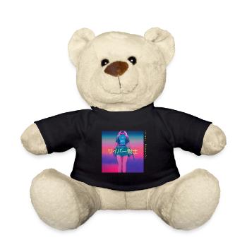 Cyber Warrior Cyberkrieger - Teddy Bear - black - Front