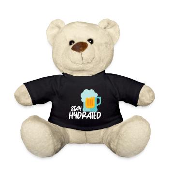 Restez hydraté Humour alcoolisé Vodka-Lie - Nounours - noir - Devant
