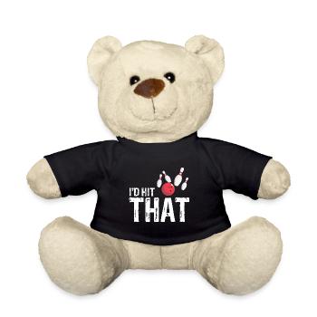 J’aurais frappé ce drôle de t-shirt vintage Bowler - Nounours - noir - Devant