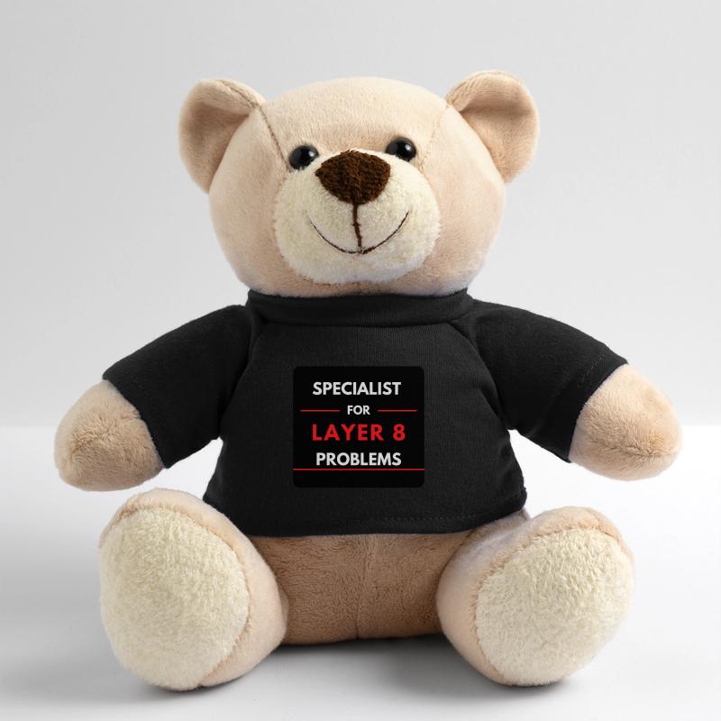 Specialist for Layer 8 Problems (Red) Teddy Bear