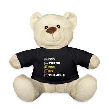 Bier Tennis Padelspieler Padel - Teddy - Schwarz - Vorne