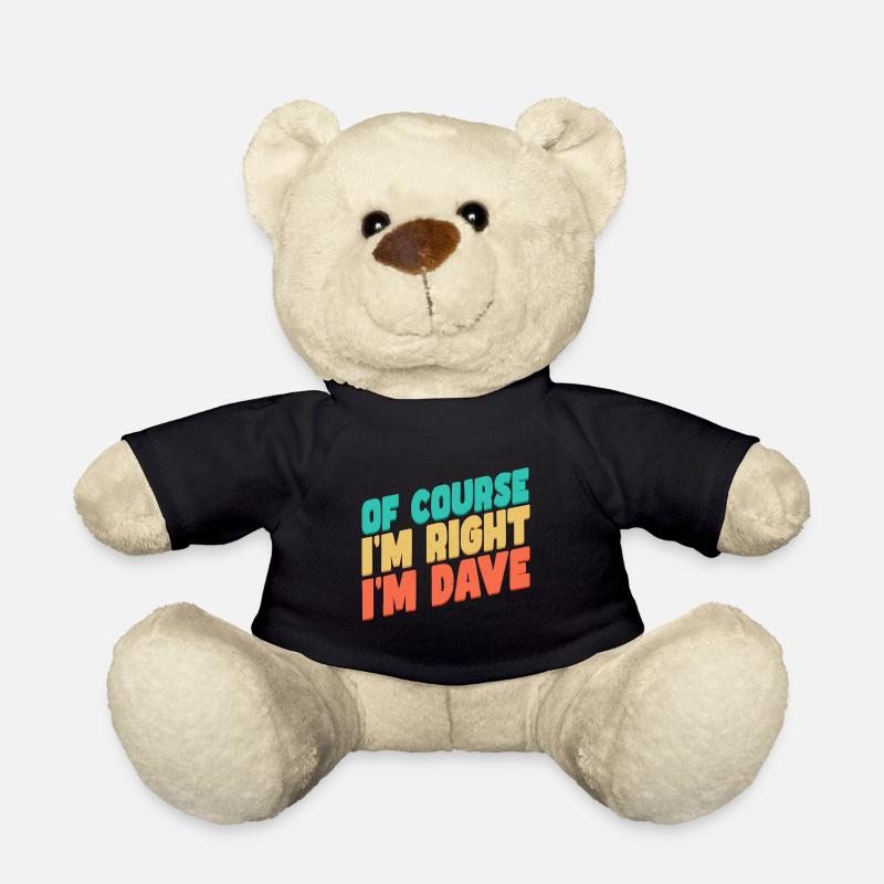 I'm Dave - Teddy Bear - black