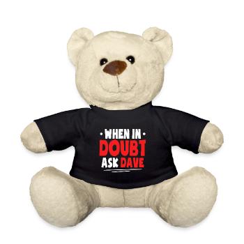 Funny Dave Shirt - Teddy Bear - black - Front