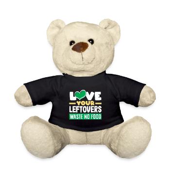 Love Your Leftovers, Waste No Food! Mindful - Teddy - Schwarz - Vorne