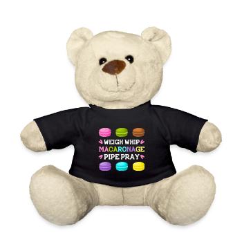 weigh whip macaronage pipe pray Design for a - Teddy Bear - black - Front